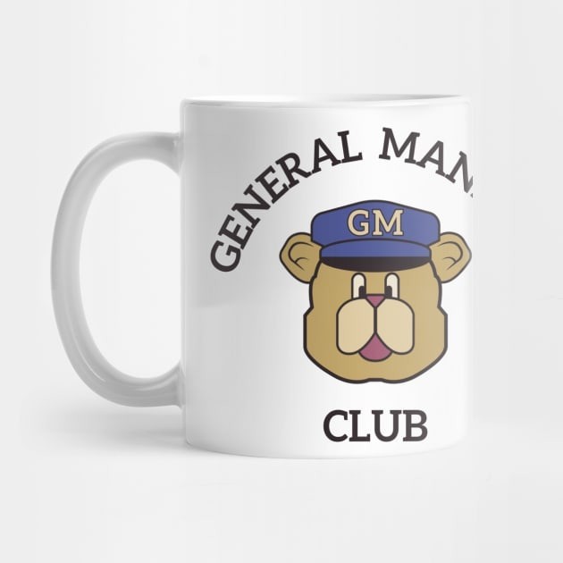 Mug Kopi General Manners Club (Hitam). General Manners Club (Black) Coffee Mug