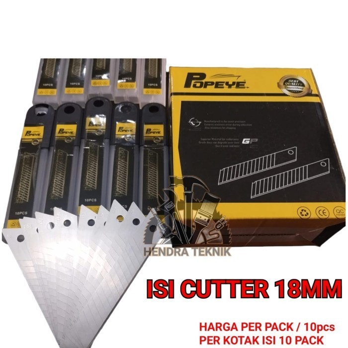 

Isi 10 Pcs Isi Cutter Besar Refill Pisau Kater Baja Lebar Bagus Murah Star