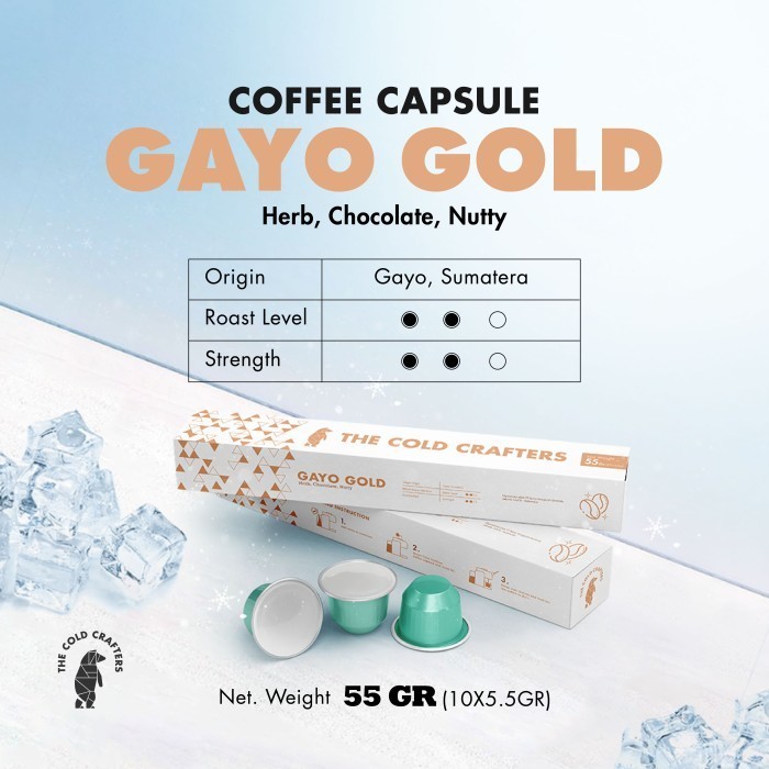 

Iced Coffee Capsule/Kapsul Kopi - Gayo Gold Nespresso Compatible