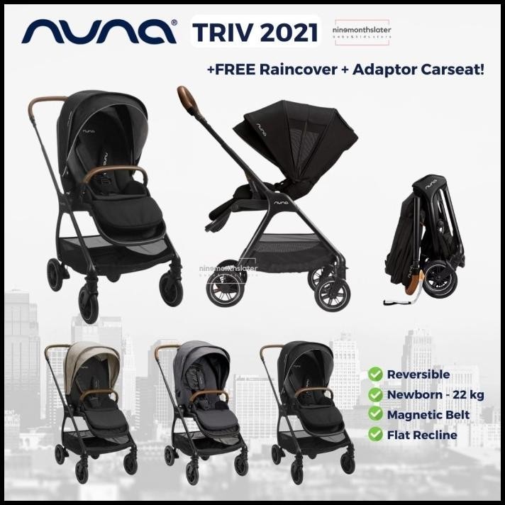 Nuna Triv 2021 - Stroller Enteng Lipat Anak Bayi Newborn Kereta Dorong