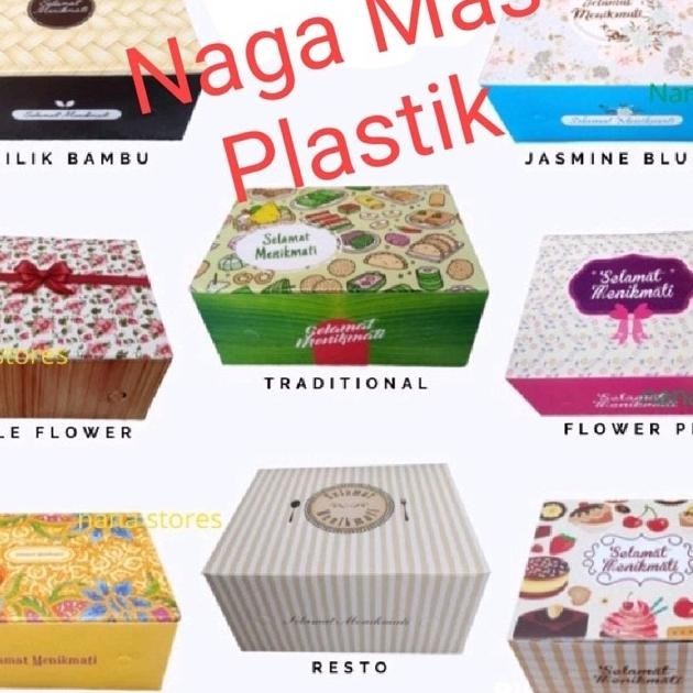 

Dus Kue, Box Sna, Ukuran 12X12 / 12X14 / 12X16 / Motif.. Per 1Pak Isi 100 Lbr.