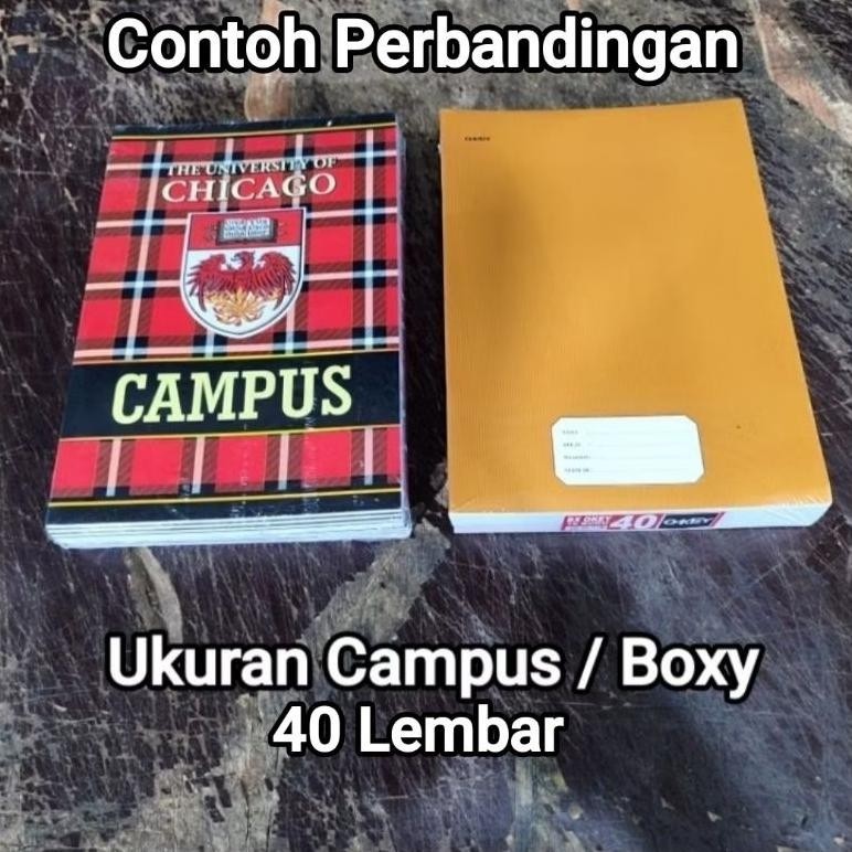 

1 Pak Buku Tulis 50 Lembar & 38,40,58 Cover Coklat Isi 10 Buku ( Ukuran Kwarto & Campus Besar ) (Murmer)