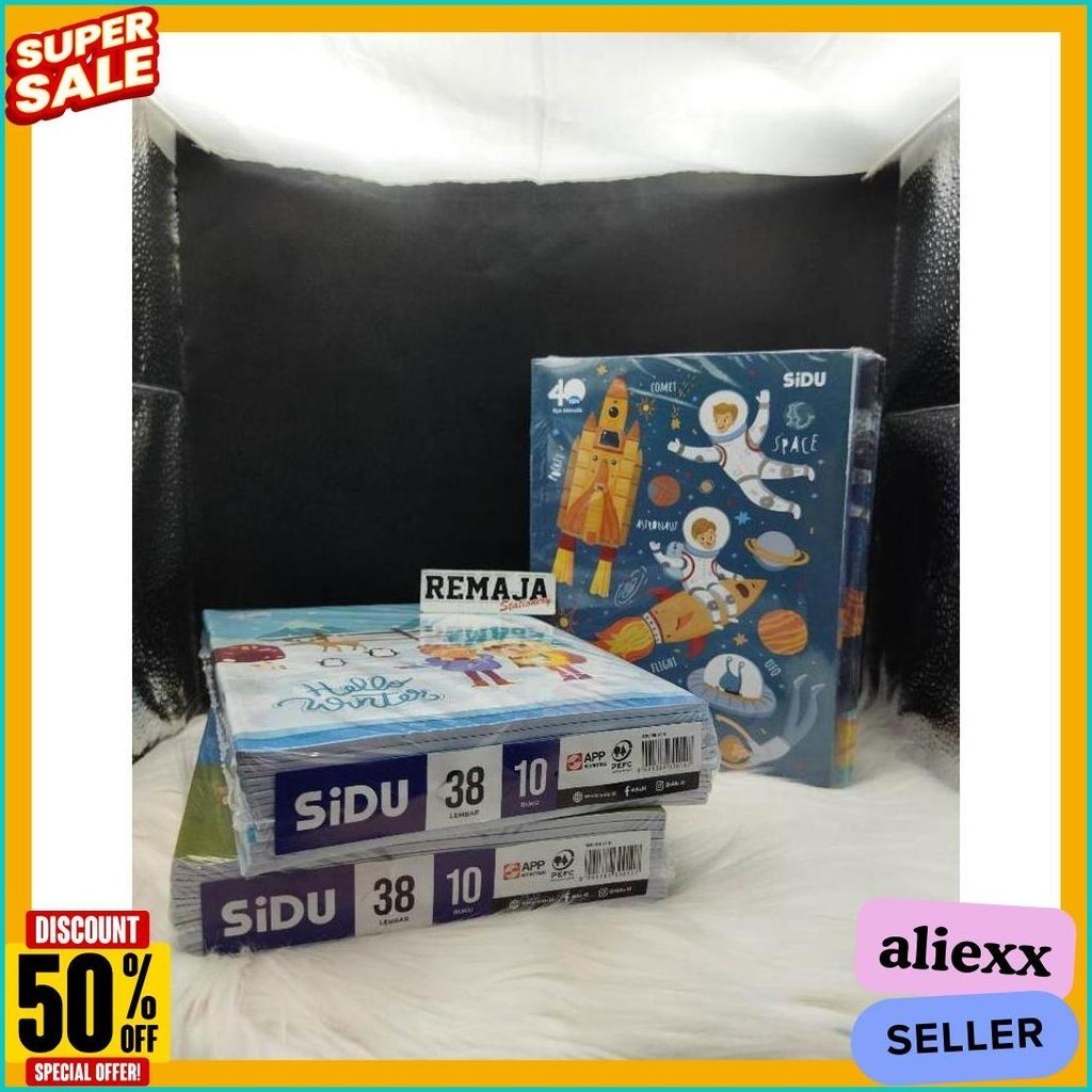 

Buku Tulis Sidu 38 Per Pack Isi 10 Buku (Bonus Stiker Nama) (Lagi Viral)