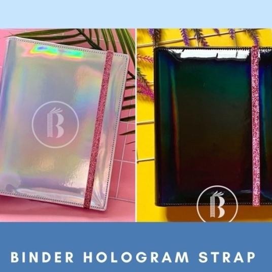 

Binder Ready Motif Hologram Glossy With Strap 20Ring A5 26Ring B5
