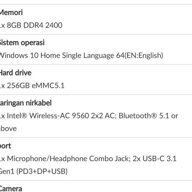 Lenovo Ideapad Duet 3 10Igl5 - Type 82At 10.3 Wuxga Ram 8Gb Ddr4 2400 Type 82At00C1I Laptop Notebook