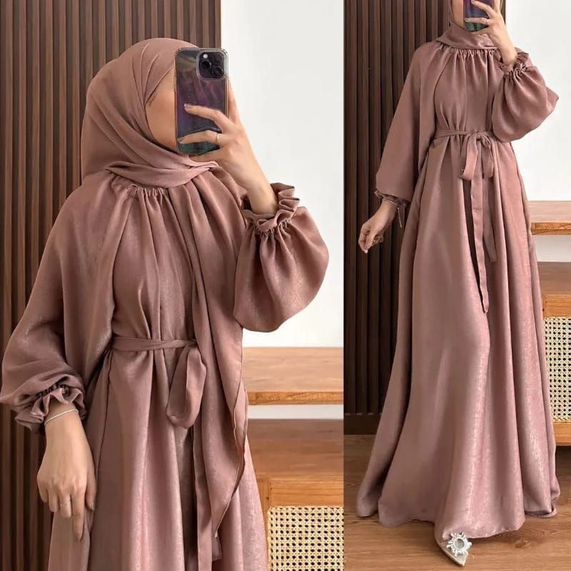 Gamis Terbaru 2024 Perempuan Bisa Cod Baju Mididress Dress Maxidress Gams Remaja Busui Bumil Makidre