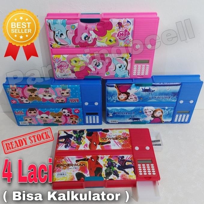 

Tempat Pensil Box 4 Laci Bisa Kalkulator Kotak Pensil Magnet