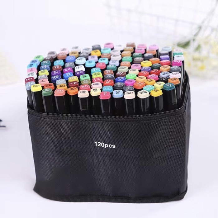 

Sarila Touch Alchohol-Based Sketch Marker Set 120 Color - Spidol Warna Sketsa