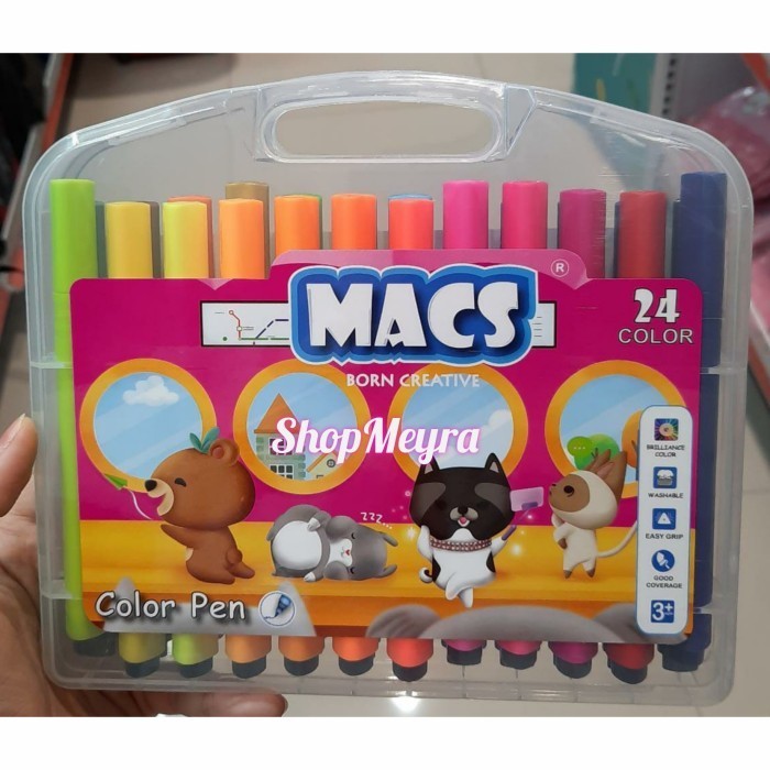 

Sarila Macs Spidol Warna Colour Pen 24 Color