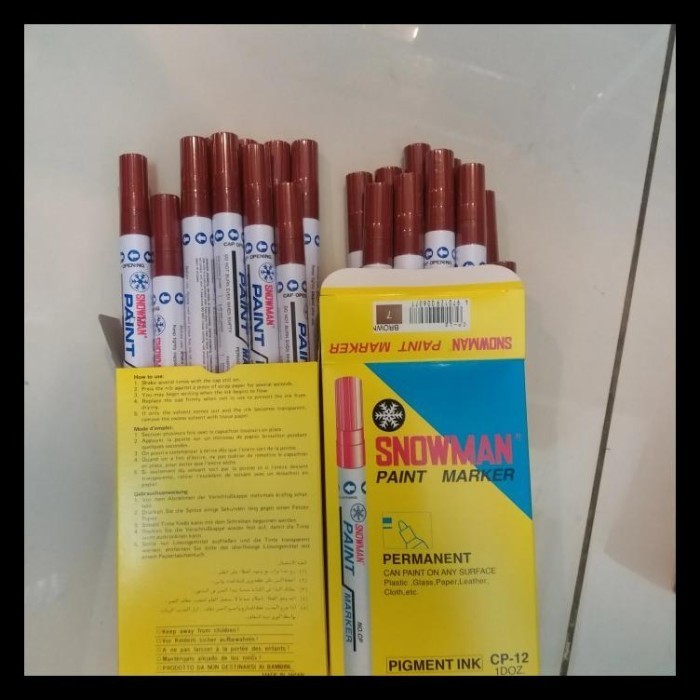 

Sarila Spidol Permanent Paint Marker Coklat Isi 12