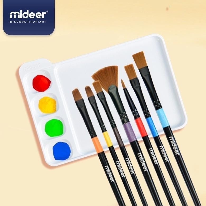 

Un04 Mideer Finger Paint Brush Set Kuas Melukis Gambar Anak Lembut Isi 7 Pcs Cod