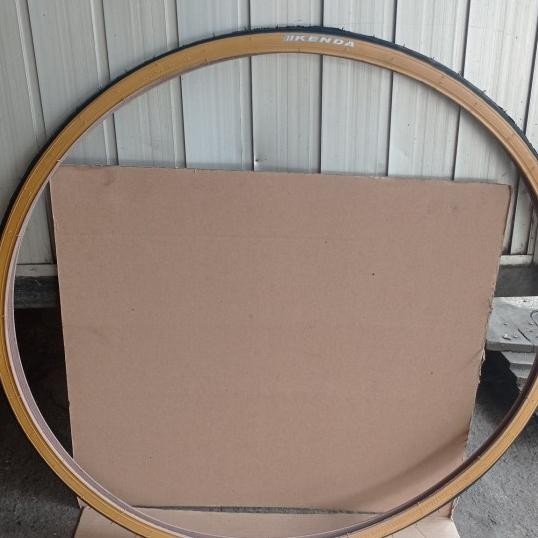 Ban Luar Sepeda 700C 700 X 25/25C 700X25 700X25C Kenda Gum Tan Wall