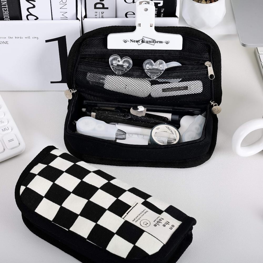 

Hot Tempat Pensil Kapasitas Besar Kanvas Kotak Pensil Sederhana Untuk Tas Penyimpanan Alat Tulis Siswa Garansi