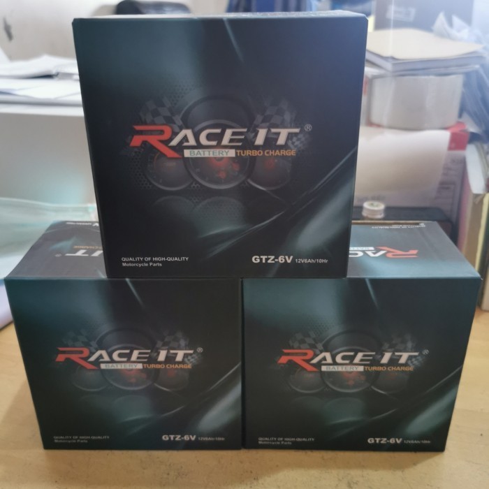 TERBARU AKI BATERAI KERING RACE IT GTZ6V/YTZ6V VARIO NMAX AEROX GRS 6 BLN 6AH