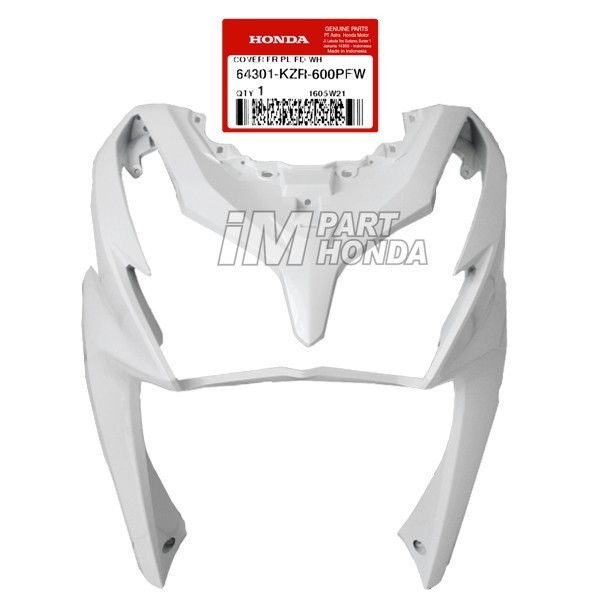 BERGARANSI 64301-KZR-600PFW Cover Front Tameng Lampu Depan Vario 125 Old Putih