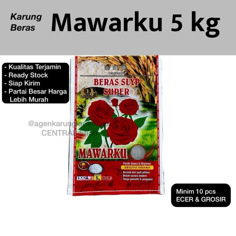 

Karung Beras 5 kg Cap Mawarku