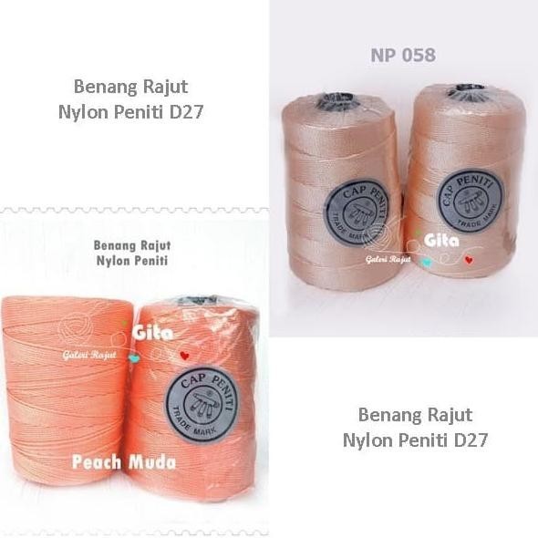 Benang Rajut Nilon Cap Peniti D27 LN