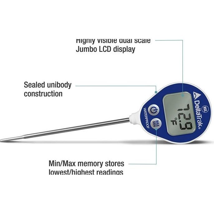 

BEBAS ONGKIR - Deltatrak Lollipop Min/Max Thermometer, Model 11050 Delta Trak