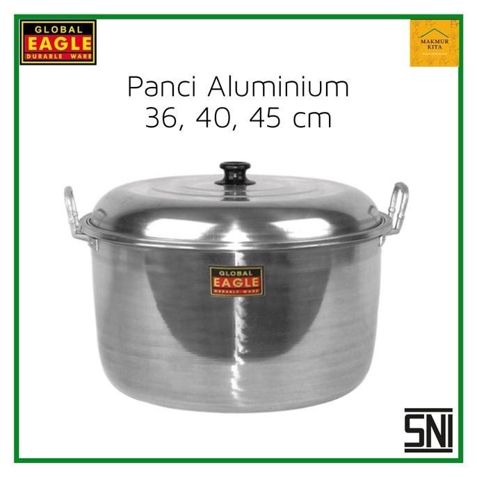 NEW Panci Aluminium 45 CM Eagle Besar / Panci Masak Jumbo