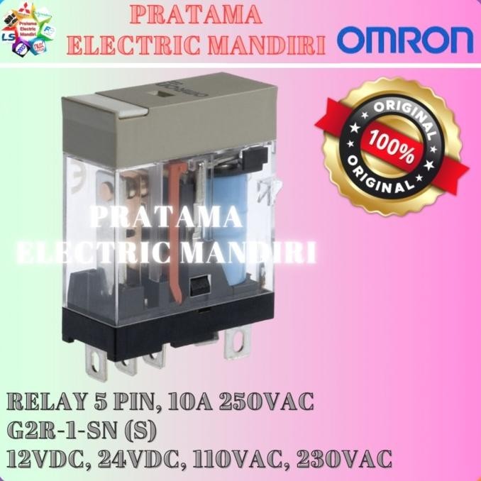 Omron Relay G2R-1-Sn (S) G2R1Sn G2R 1Sn 12Vdc 24Vdc 110Vac 230Vac