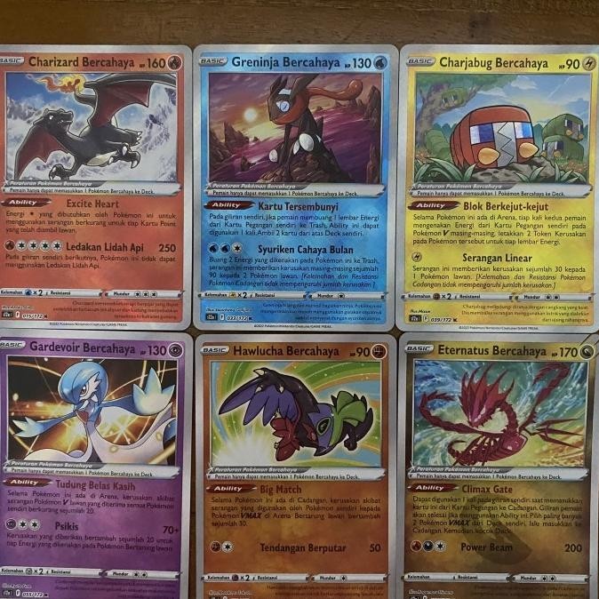 CHARIZARD GRENINJA CHARJABUG GARDEVOIR HAWLUCHA ETERNATUS BERCAHAYA DISKON
