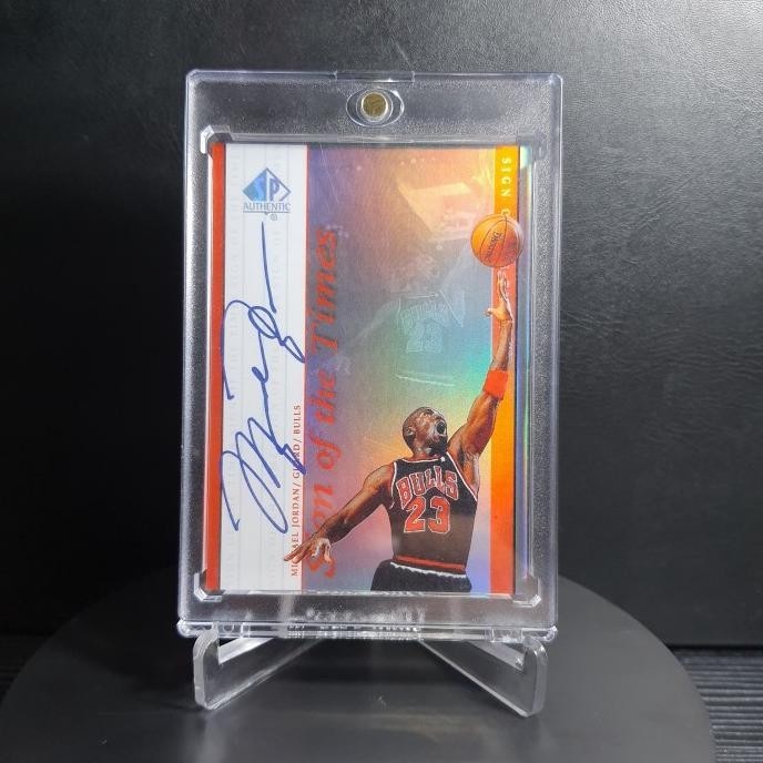 

1999 CUSTOM CARD SP AUTHENTIC SIGN OF THE TIMES #MJA MICHAEL JORDAN HARGA KHUSUS