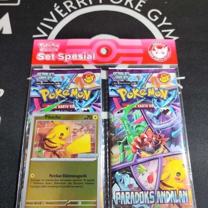 INDOMARET PARADOKS ANDALAN (PIKACHU) KARTU TCG POKEMON INDONESIA MURAH