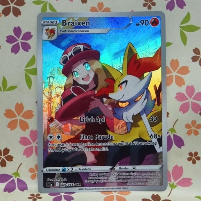 BRAIXEN CHR S11A | 069/068 POKEMON TCG INDONESIA DISKON