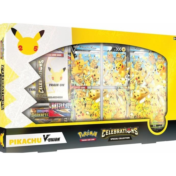 POKEMON TCG 25TH ANNIVERSARY CELEBRATIONS PIKACHU V UNION BOX HEMAT