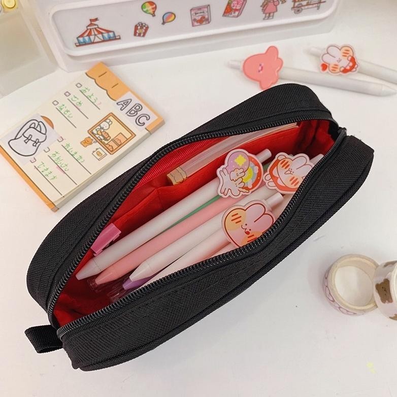 

hj-45 KOTAK PENSIL PREMIUM KOREAN BEAR / PENSIL CASE / MAKEUP POUCH / TEMPAT PENSIL AESTHETIC KOREA SIMPLE ELEGAN Hemat