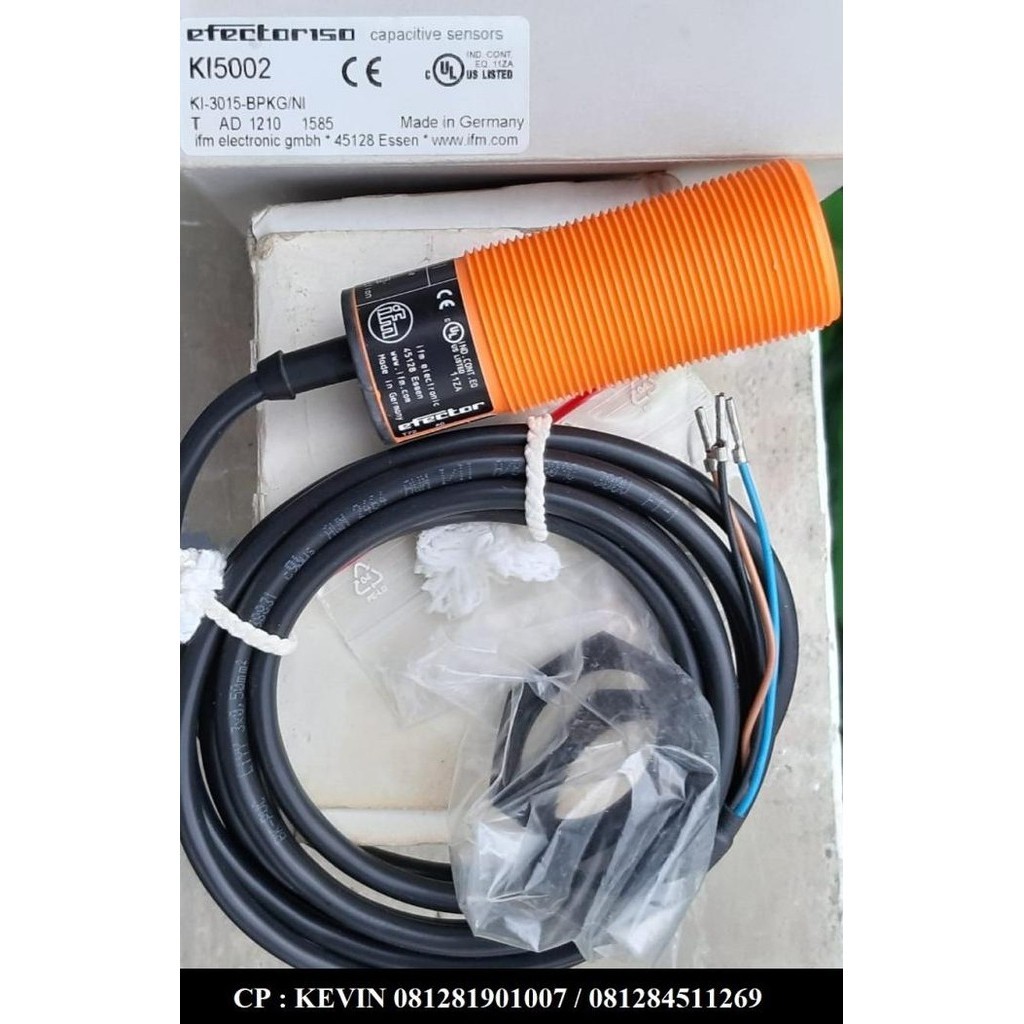 Ifm Ki5002 Ki-3015-Bpkg/Ni Sensor Capasitive Kode Sku 2325