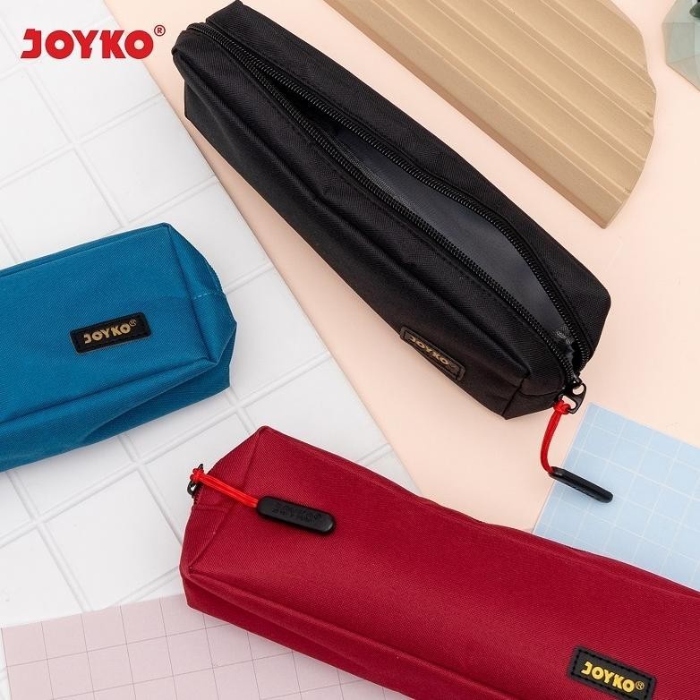 

Terbaru (1 Pcs) Tempat Pensil Kain Zipper JOYKO PC-5016 Pen Pencil Spidol Creative Soft Case Hitam Black / Biru Blue / Merah Red Hemat