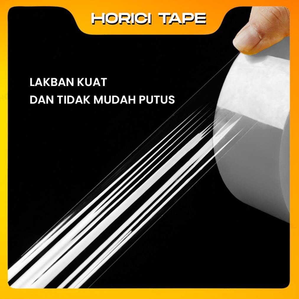 

TY69 HORICI 1 SLOP 6 PCS 45MM*200Y TAPE MURAH SUPER CLEAR LAKBAN BENING DAN COKLAT Hemat