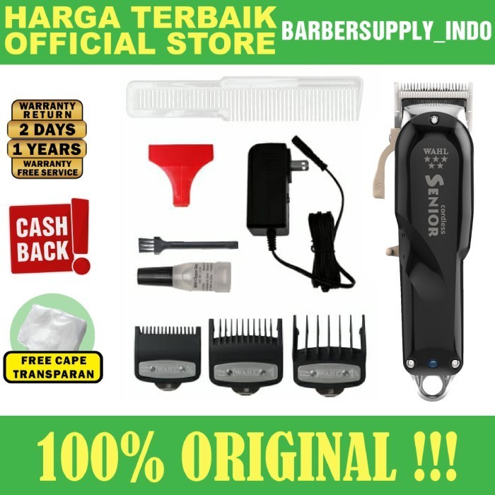 Wahl Senior Cordless Clipper Original Usa Alat Cukur Rambut Garansi