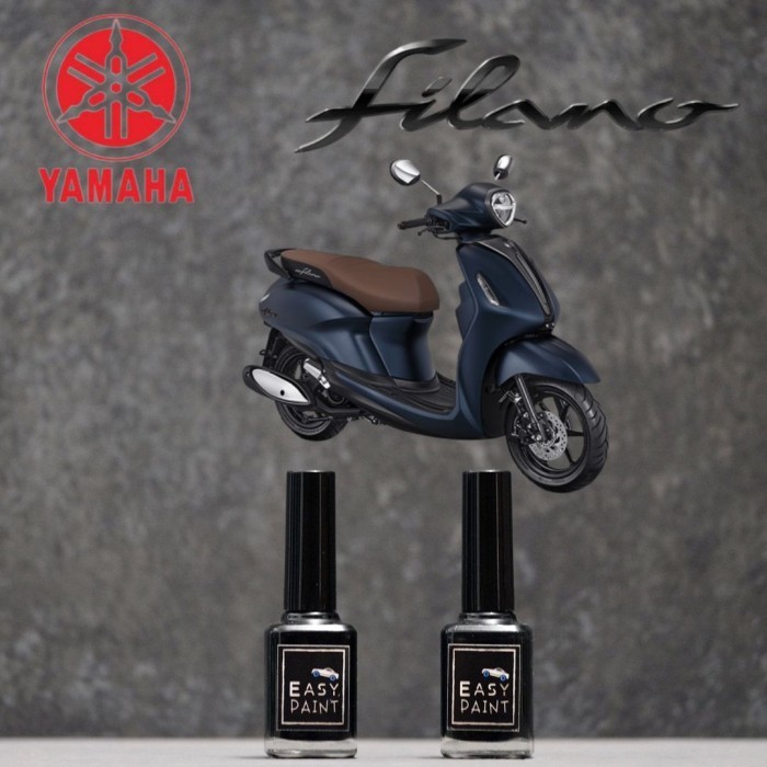 Cat Oles Motor Matte Blue Metalic Yamaha Grand Filano Biru Tua Doff