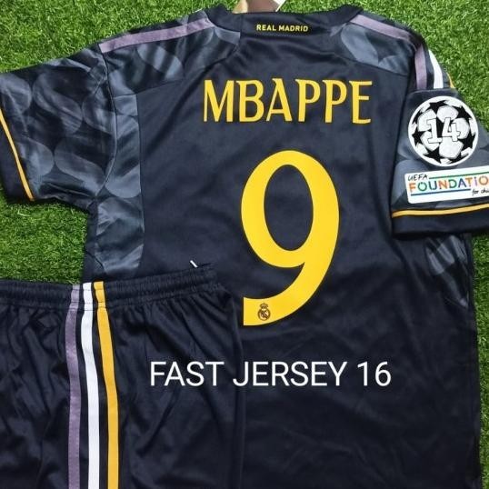 Jersey Madrid Kids Anak Away 2023/2024 + Nameset + Patch