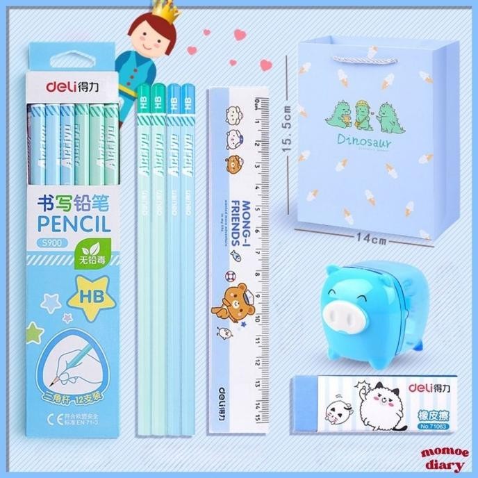 

Blue Stationery Set | Set Alat Tulis Sekolah Anak Murah | Paket Alat Tulis Sekolah | Paket Pensil dan Penghapus Sekolah KS88