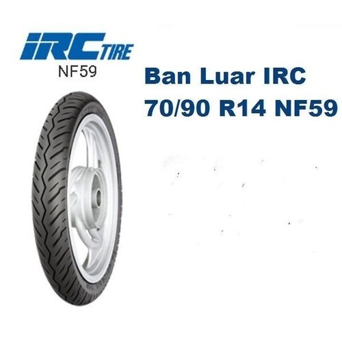 BAN LUAR IRC BAN DEPAN MIO 70/90-14 (TUBE TYPE / BIASA)