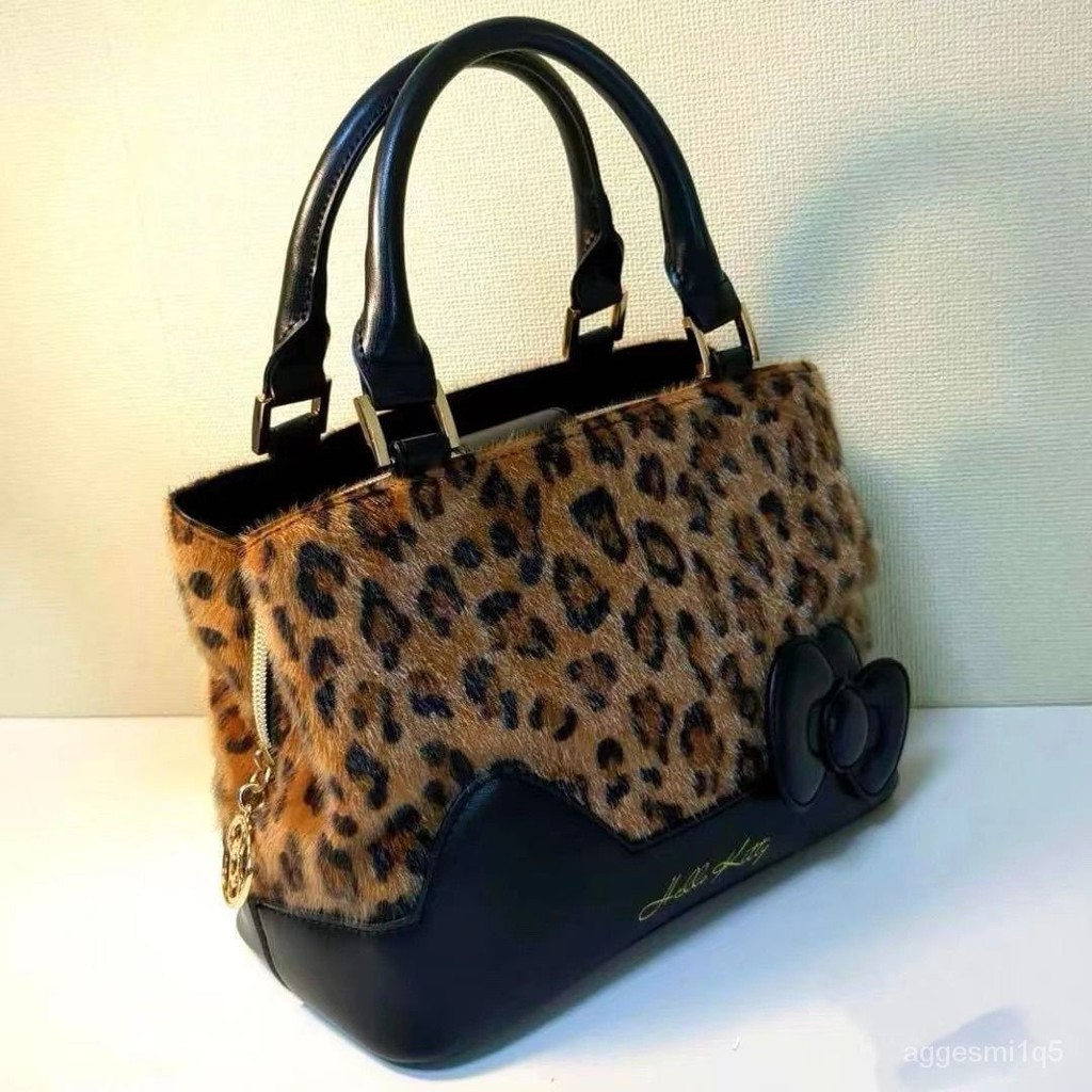 Tas Tote Vintage/ Tas Kerja /Warna Leopart Terang/Tas Selempang Leopart Wanita Import Terbaru Fashio