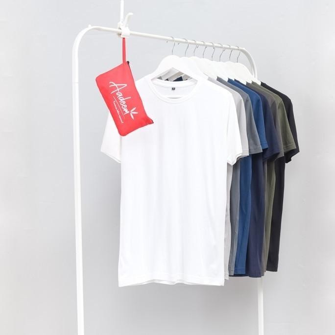 Kaos polos katun bambu Premium Aadeem (Original Cotton Bamboo)