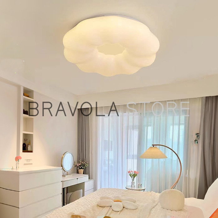 Lampu Plafon Led Modern Hias Dekorasi Ruang Kamar Model Awan 5699 Lampu