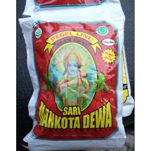 

Neww 12 Sachet- Jamu Sari Mahkota Dewa/ Jamu Tradisional / Jamu Mahkota Dewa Cair Obat Pegal Linu Asam Urat Ampuh