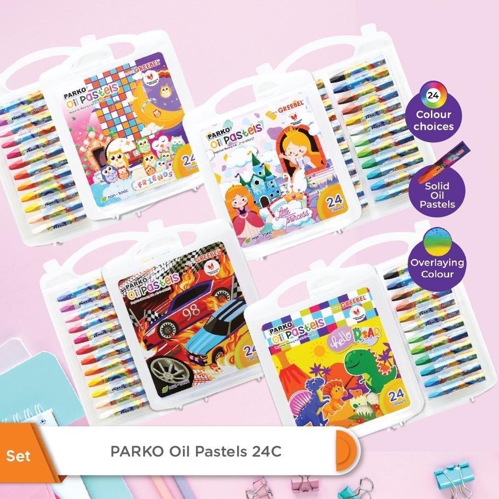 

Greebel Parko Oil Pastel 24 Colours / Crayon Oil Pastel Parko 24 Warna (6.6)