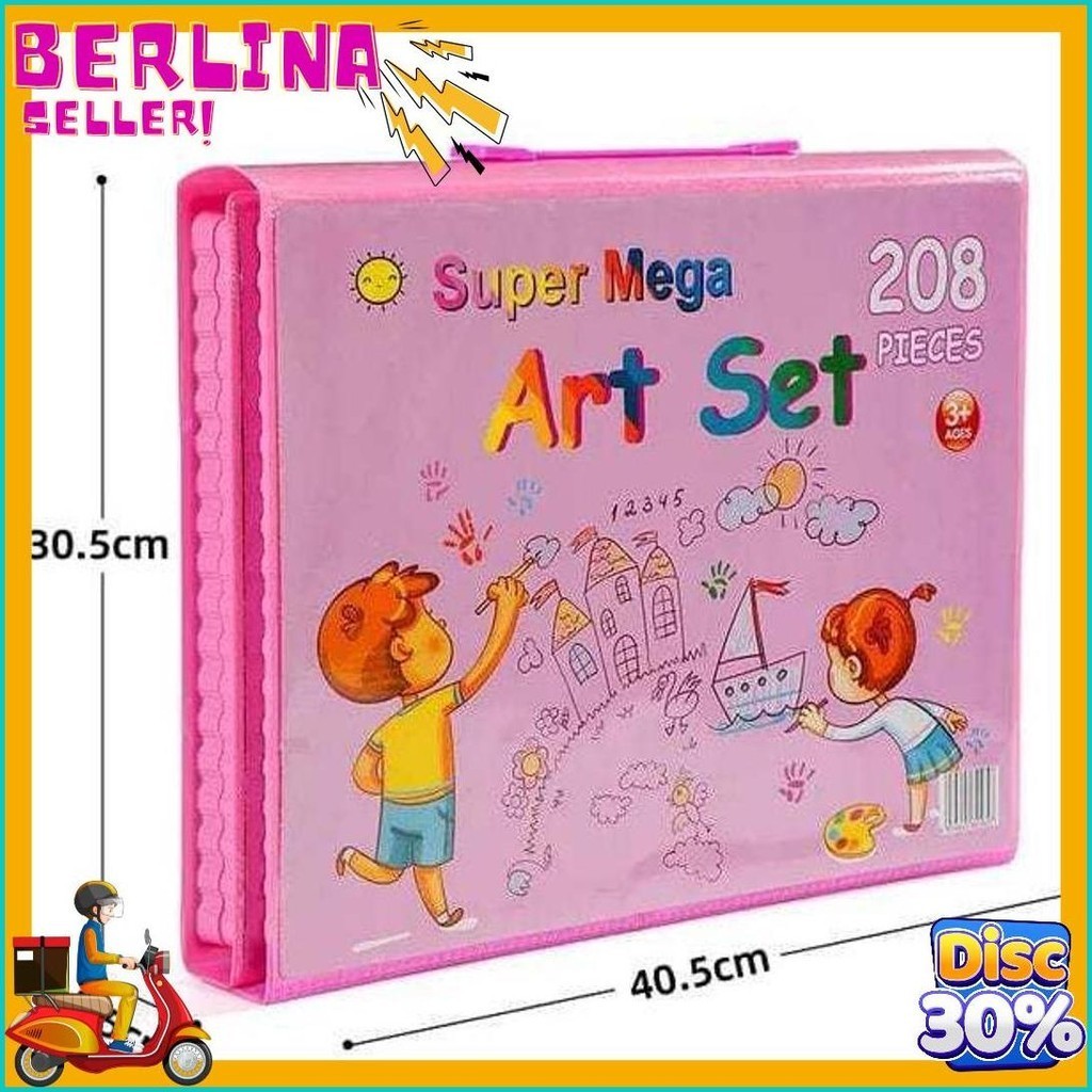 

Art Full Set Crayon 208 Pcs/ Krayon Alat Lukis Anak Pensil Warna Cat Air Mewarni (Lagi Viral)