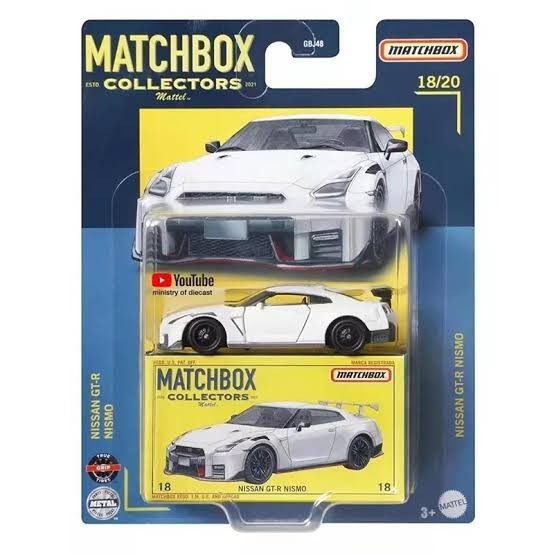 Ane 965L Matchbox Collectors Nissan Gt-R Nismo Diecast Mobil Miniatur