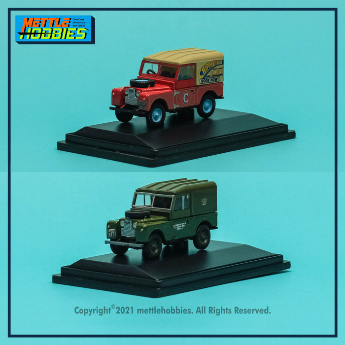 Ane Oxford Land Rover "88" Series 1 Hard Top Diecast Miniatur Mobil 1/76