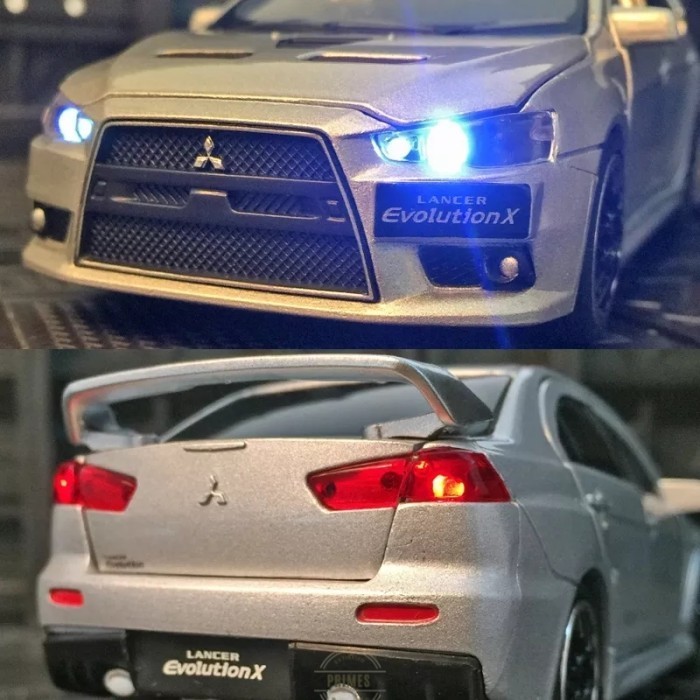 Ane Diecast Mobil Miniatur Mitsubishi Lancer Evo X Jdm Mobil Skala 1:32