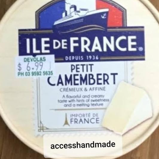 

Ile De France Petit Camembert Soft Cheese Rip Brie Keju Lembut