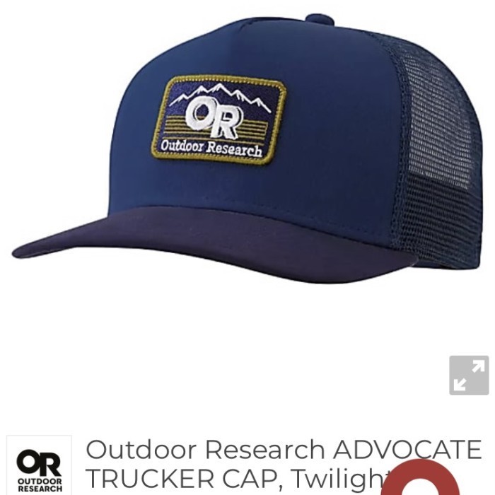 Bagus Topi Outdoor Research Advocate Trucker Cap Hat Original Tnf Mammut Rab