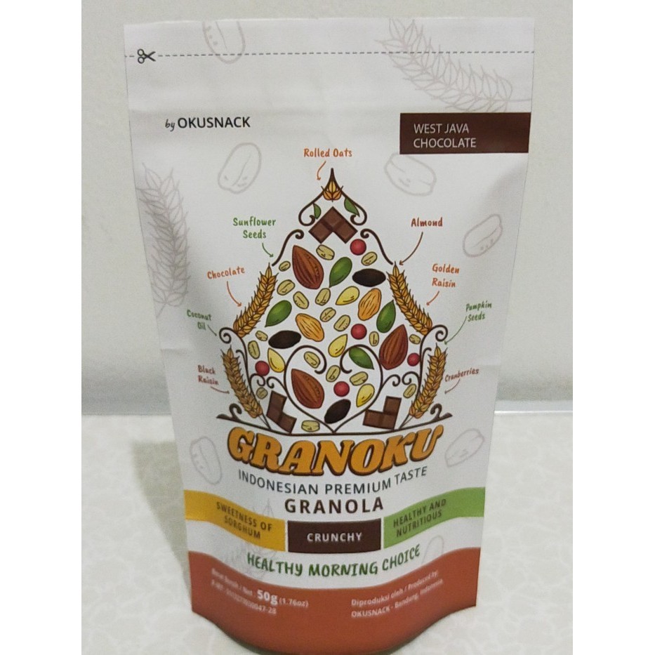 

GRANOKU West Java Chocolate Granola / Coklat Jawa Barat K02
